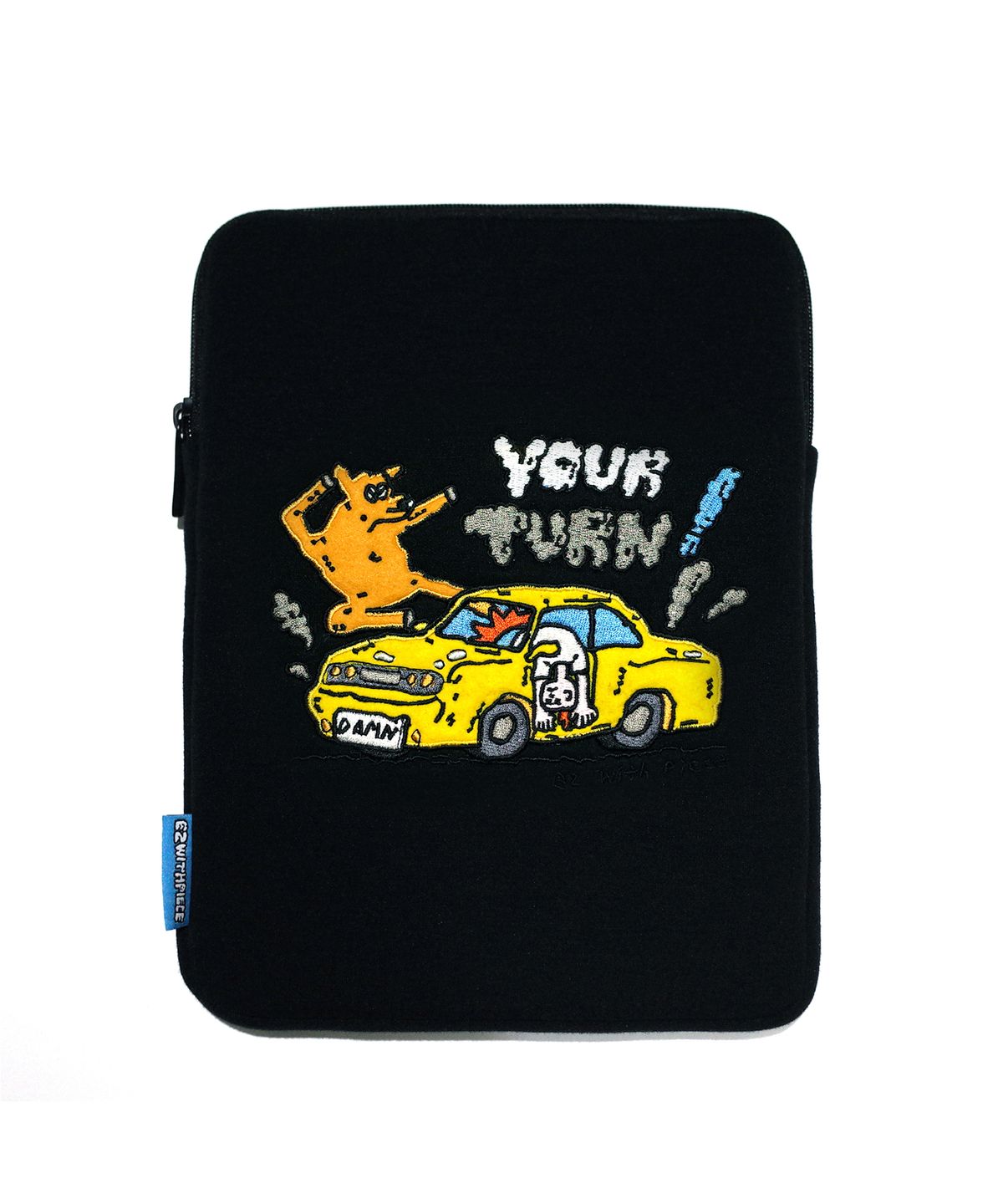 피스메이커(PIECE MAKER) [EZwithPIECE] KICK KICK TABLET POUCH (BLACK)