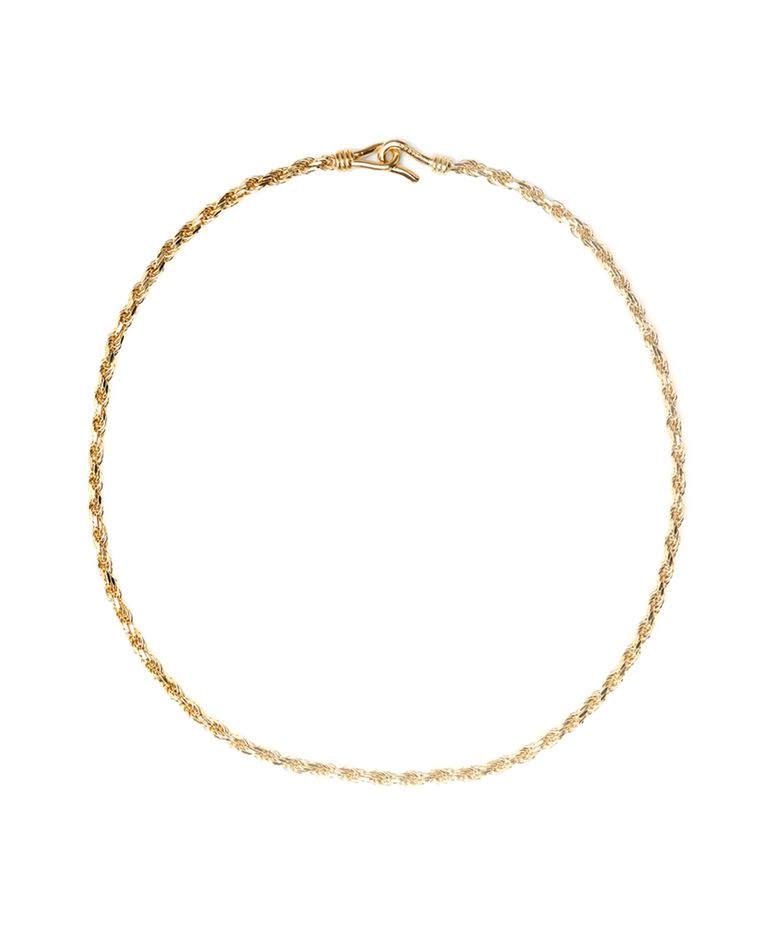 TWIST ROPE NECKLACE (L) GOLD
