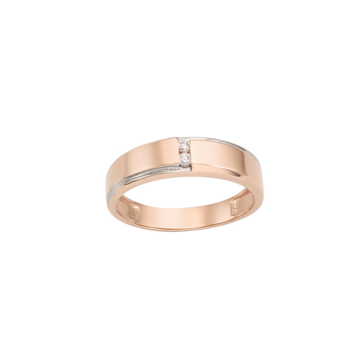 로이드(LLOYD) 볼륨 화이트 스톤 14K Gold 여성 커플링 LRW18016G