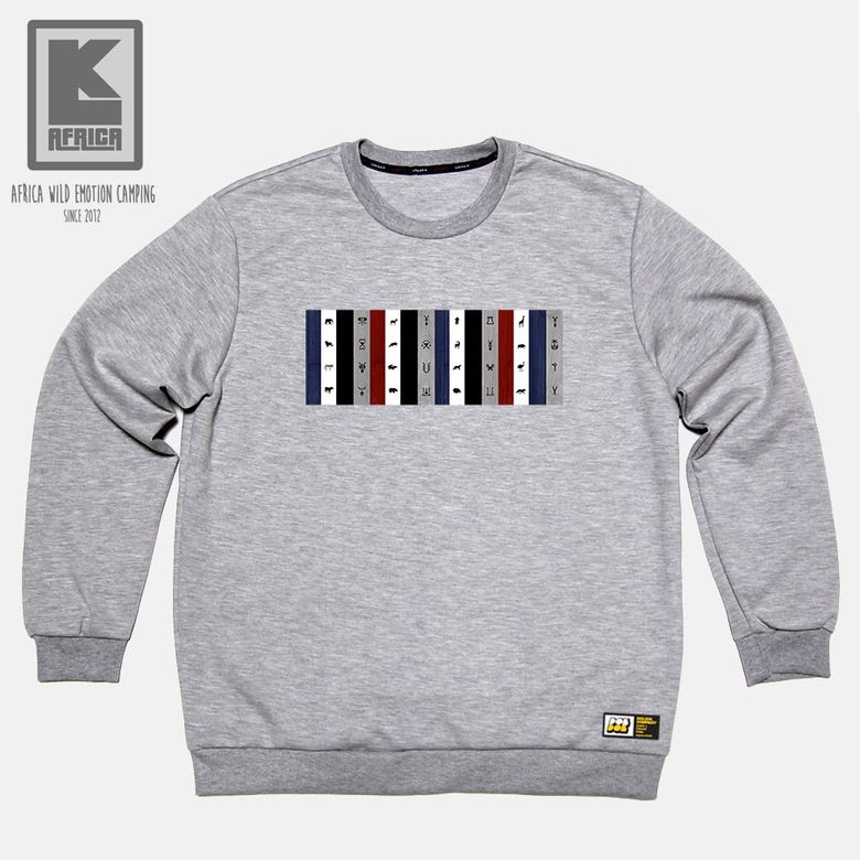 LK AFRICA_MTM_42 아프리카 감성 캠핑 브랜드 엘케이 아프리카 코뿔소 캐릭터 그래픽 디자인 맨투맨 긴팔티 긴팔