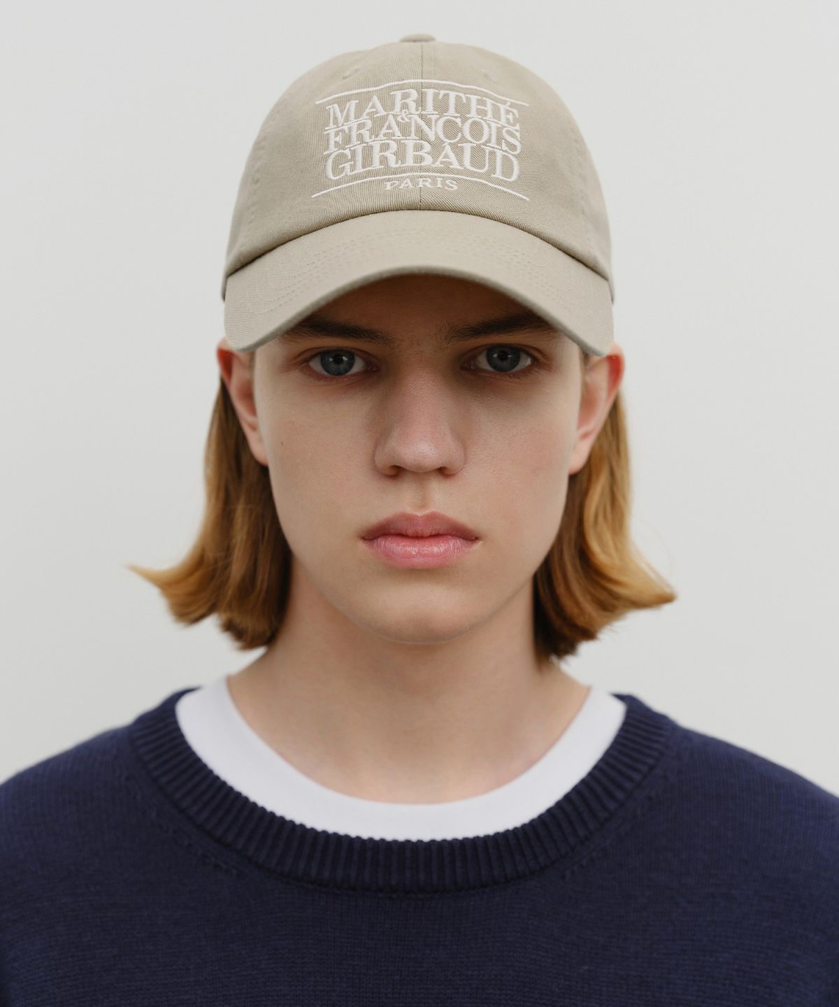 마리떼 프랑소와 저버(MARITHÉ + FRANҪOIS GIRBAUD) CLASSIC LOGO CAP beige