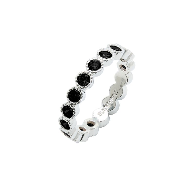 라운드 테니스 큐빅 반지 Round Tennis Cubic Ring_ 3 Colors