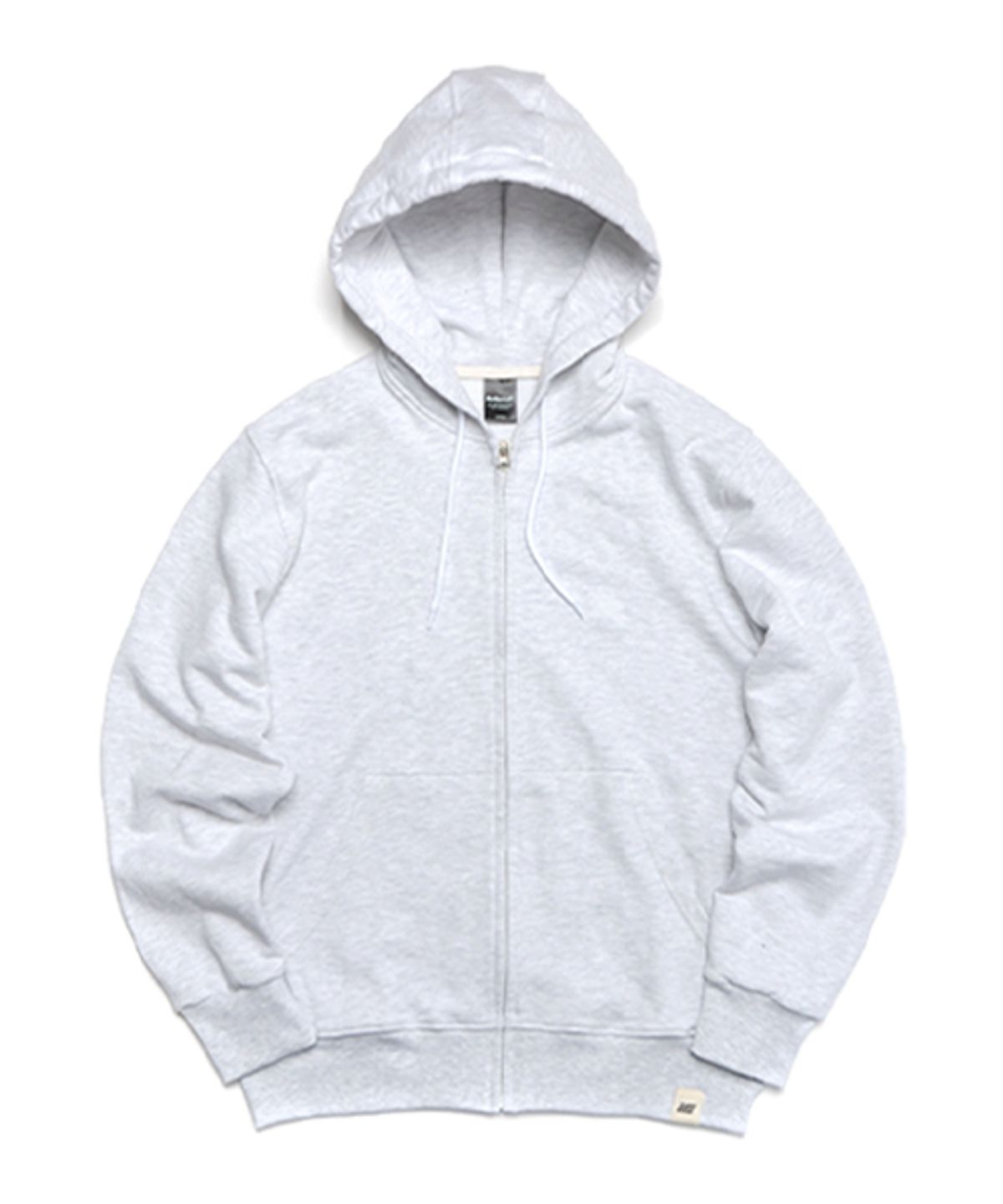 유니어패럴(UNI APPAREL) 베이직 스웨트 후드집업 화이트메란지