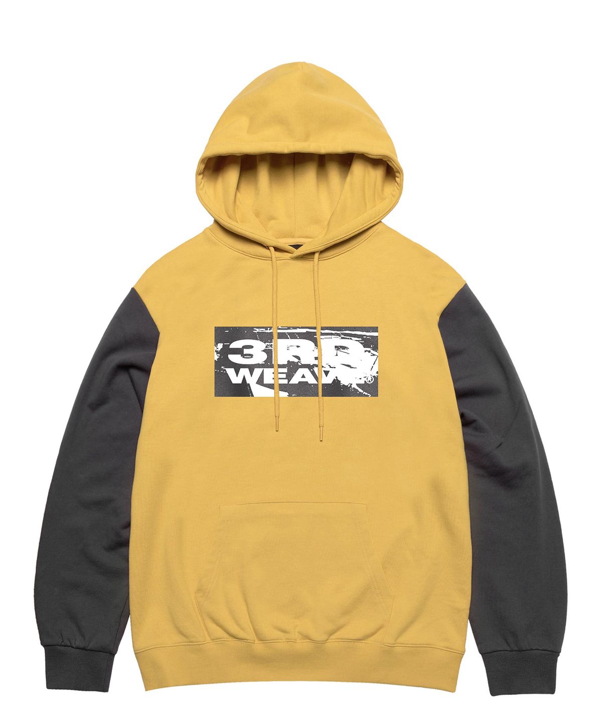 써드위브(THIRDWEAVE) COLOR COMBINATION HOODIE / YELLOW