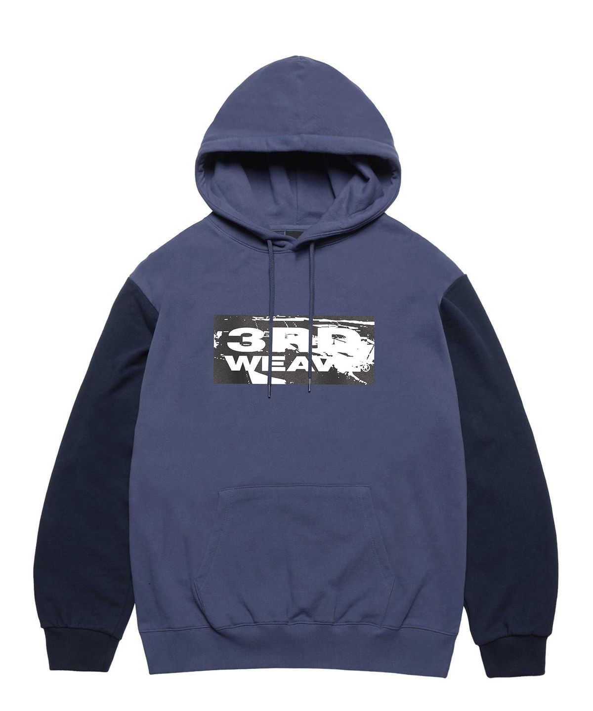 써드위브(THIRDWEAVE) COLOR COMBINATION HOODIE / PURPLE