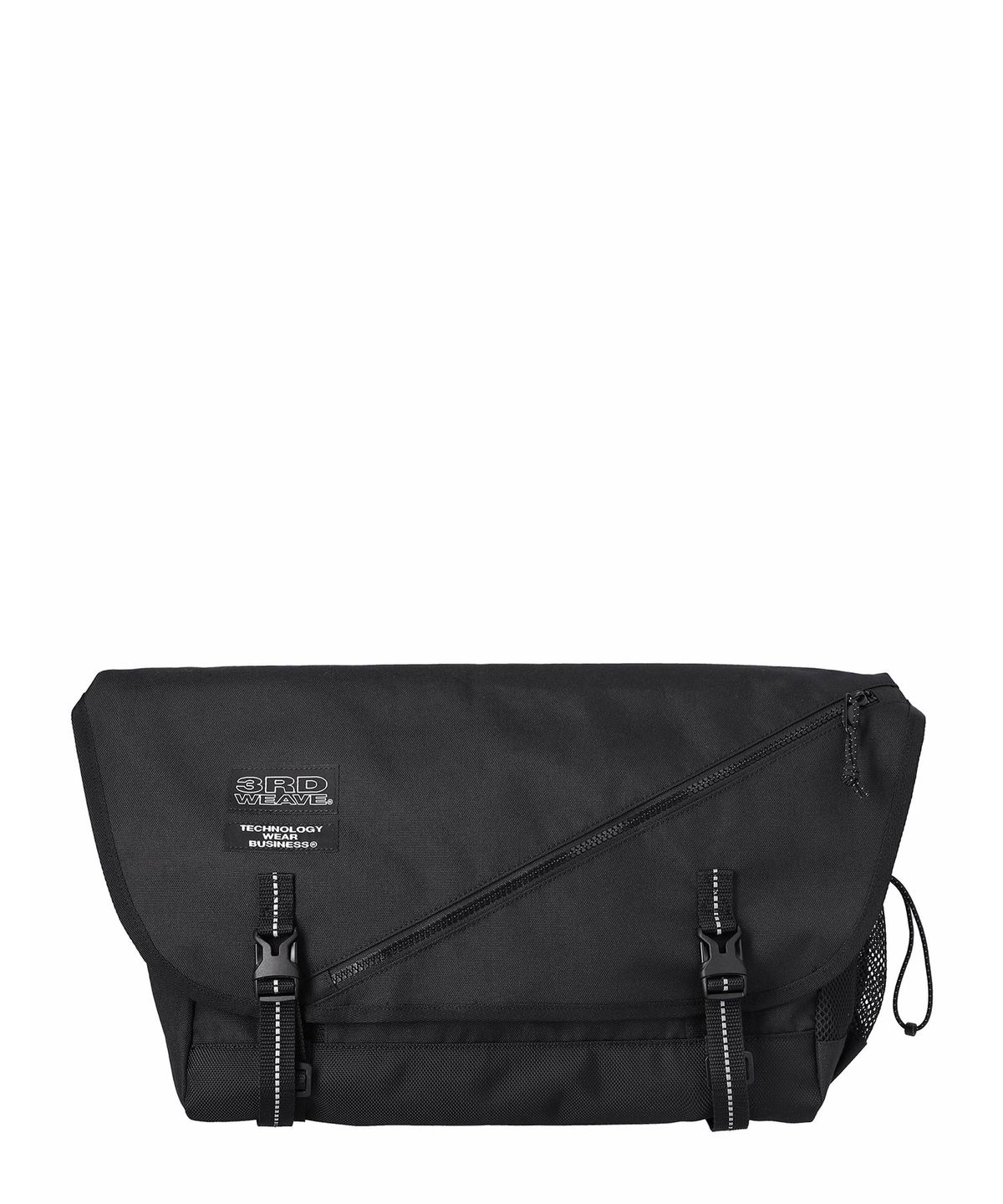 써드위브(THIRDWEAVE) REFLECTIVE BELT MESSENGER BAG / BLACK