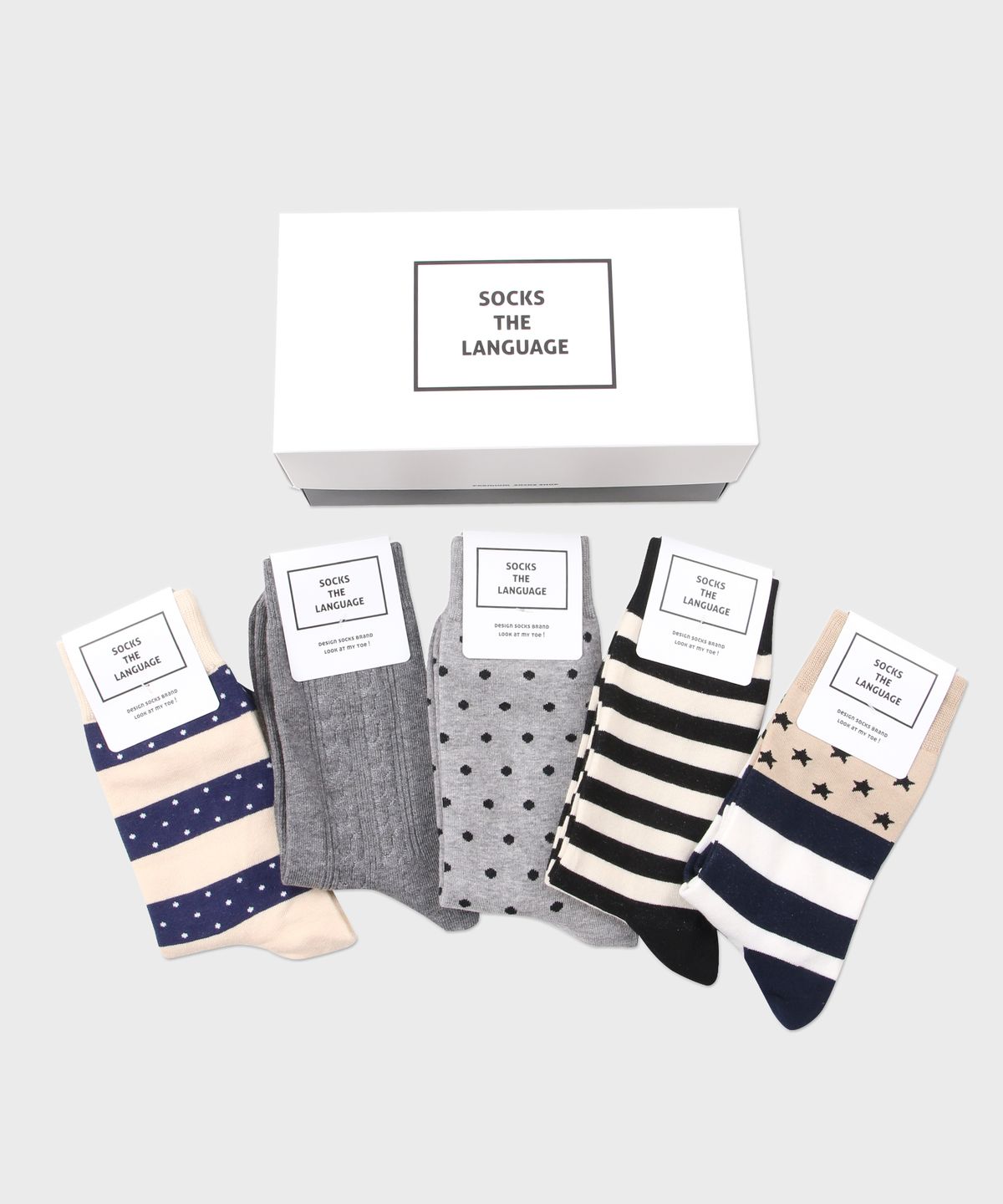 삭스더랭귀지(SOCKS THE LANGUAGE) 올데이 양말 5SET