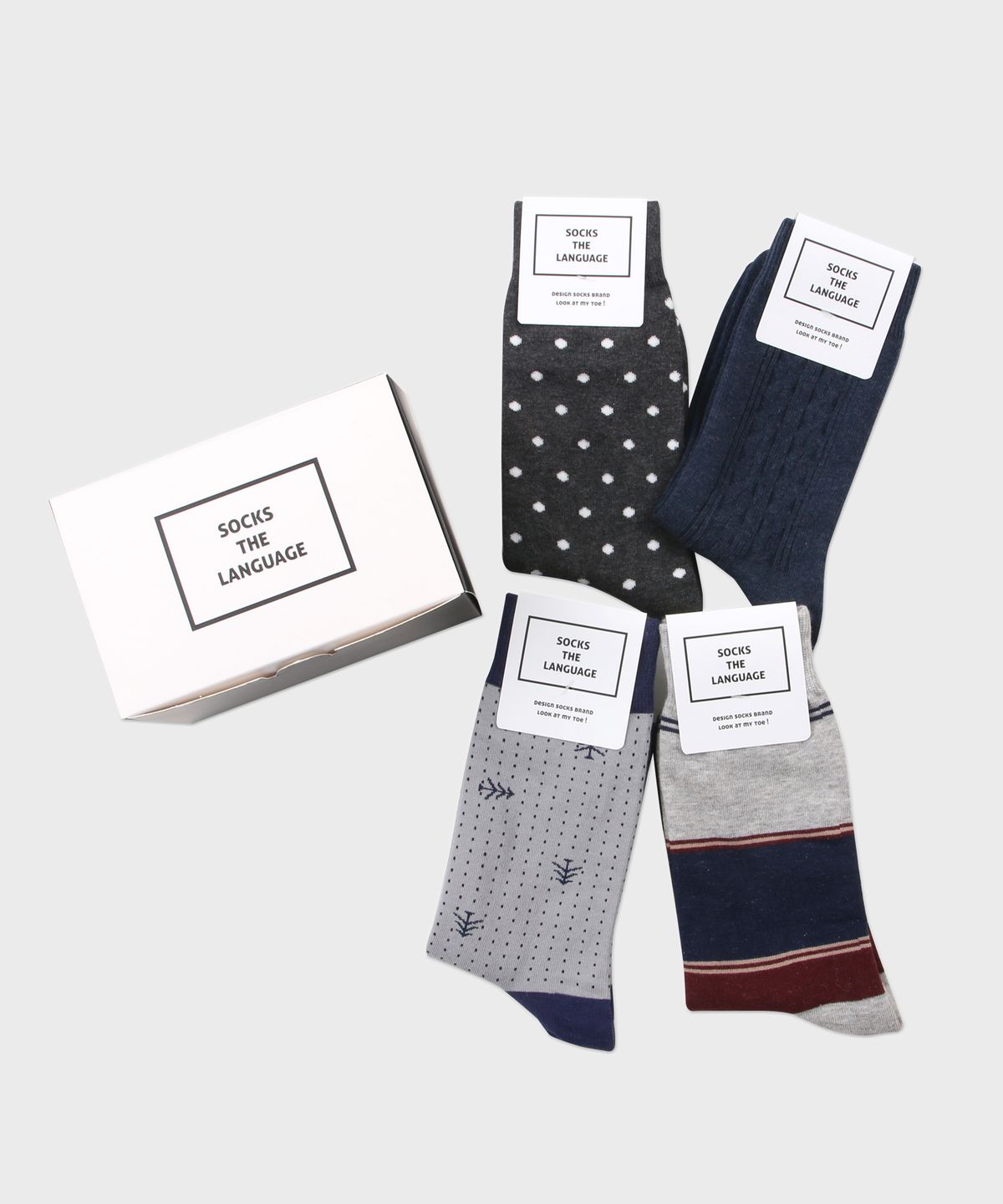 삭스더랭귀지(SOCKS THE LANGUAGE) 히얼 양말 4SET