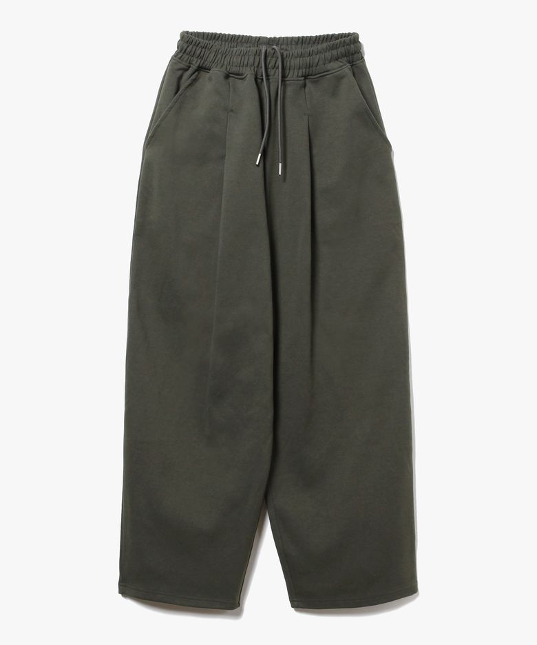 Deep One Tuck Sweat Pants [Khaki]