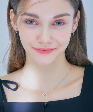 DOUBLE HEART 목걸이 (JJLJNQ1BS308SR420)