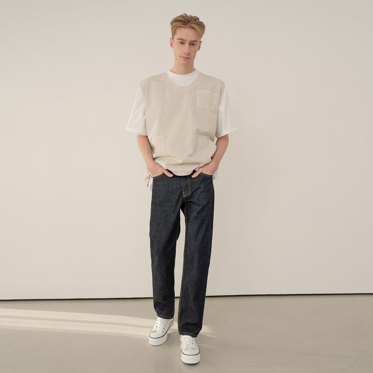 판도라핏(PANDORAFIT) [STRAIGHT] Dough Jeans