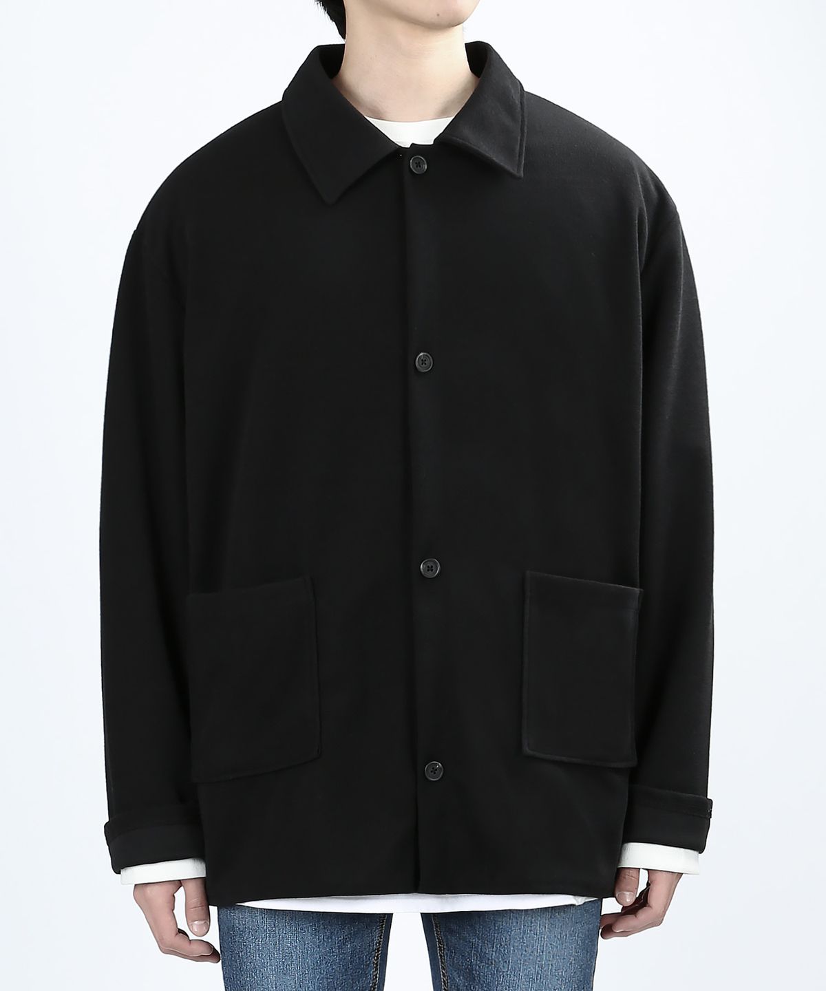 베리베인(VERYVAIN) PONTFELT BASIC JACKET (BLACK)