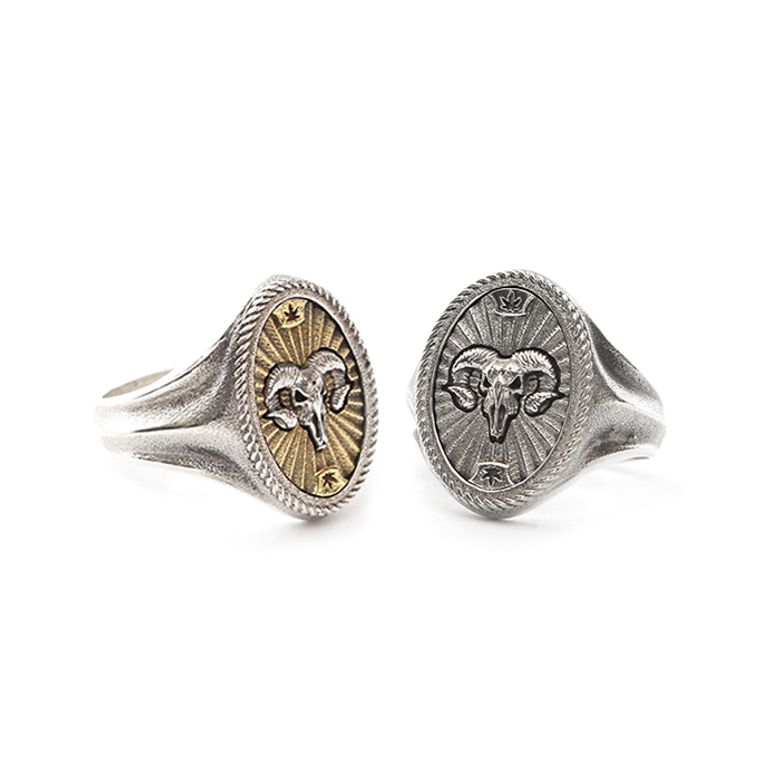 Ram Skull Ring