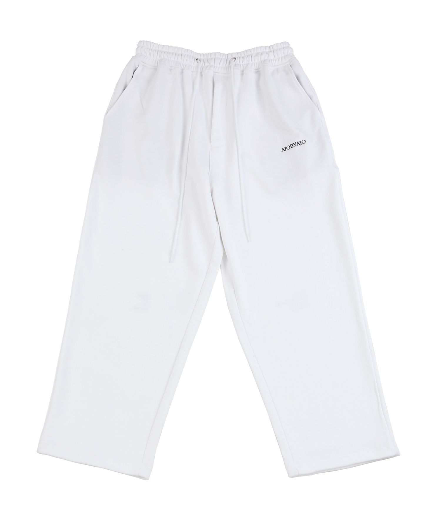 [RIBBONBIT] / ☆ Foy Sweat pants / White You'd Love It Here Wide Leg Sweatpants White | White Fox