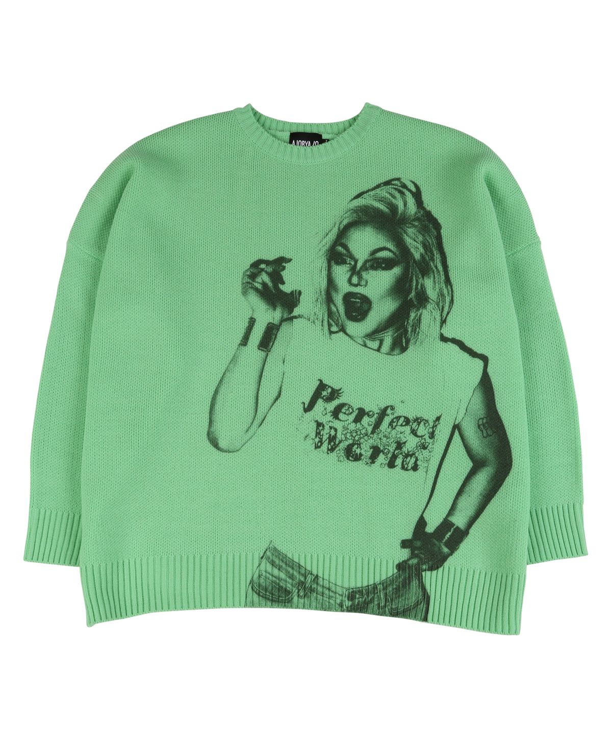 아조바이아조(AJOBYAJO) Bambi Oversized Sweater [Green]