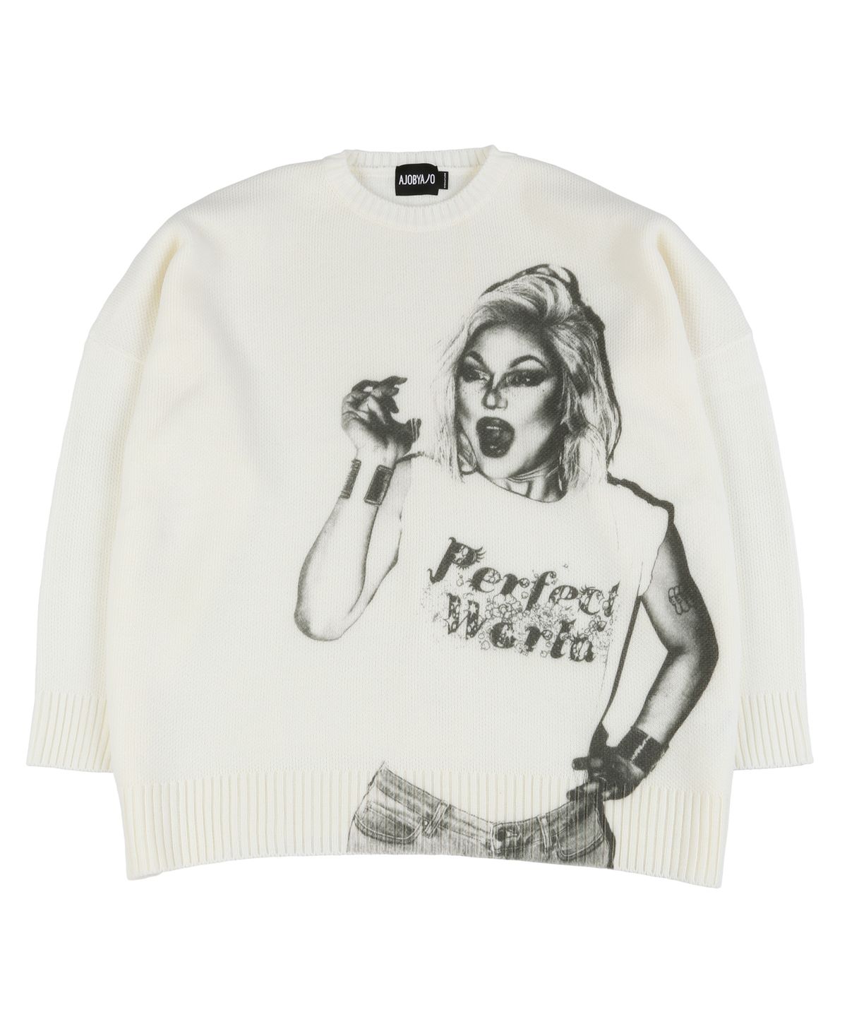 아조바이아조(AJOBYAJO) Bambi Oversized Sweater [Ivory]