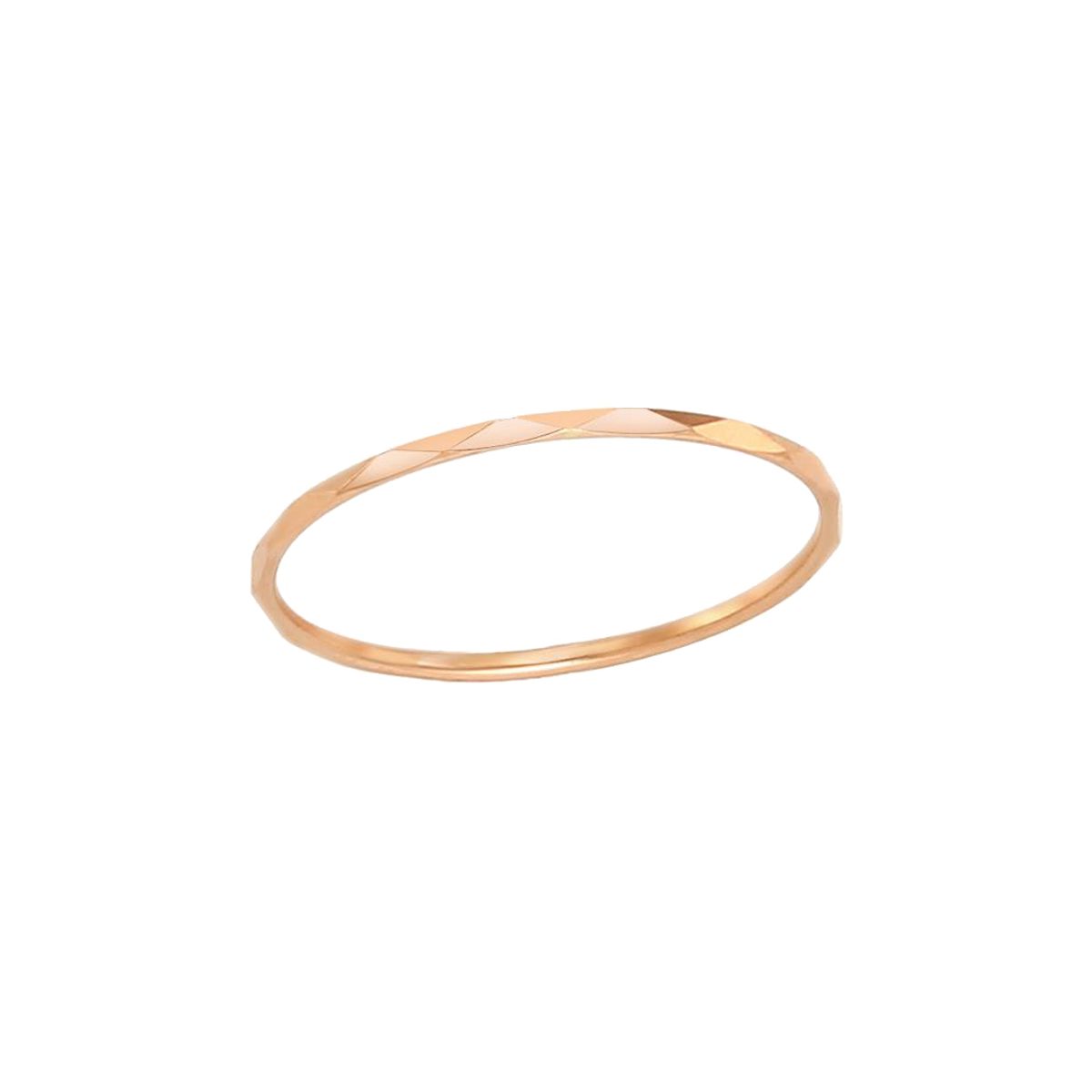 로이드(LLOYD) 스퀘어 컷팅 실반지 데일리 14K Gold 미스링 LRS16074G