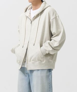 2WAY 스웻 후드 집업 (OATMEAL)
