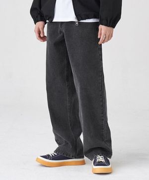 모어 와이드 데님 팬츠 (DEEP GREY)