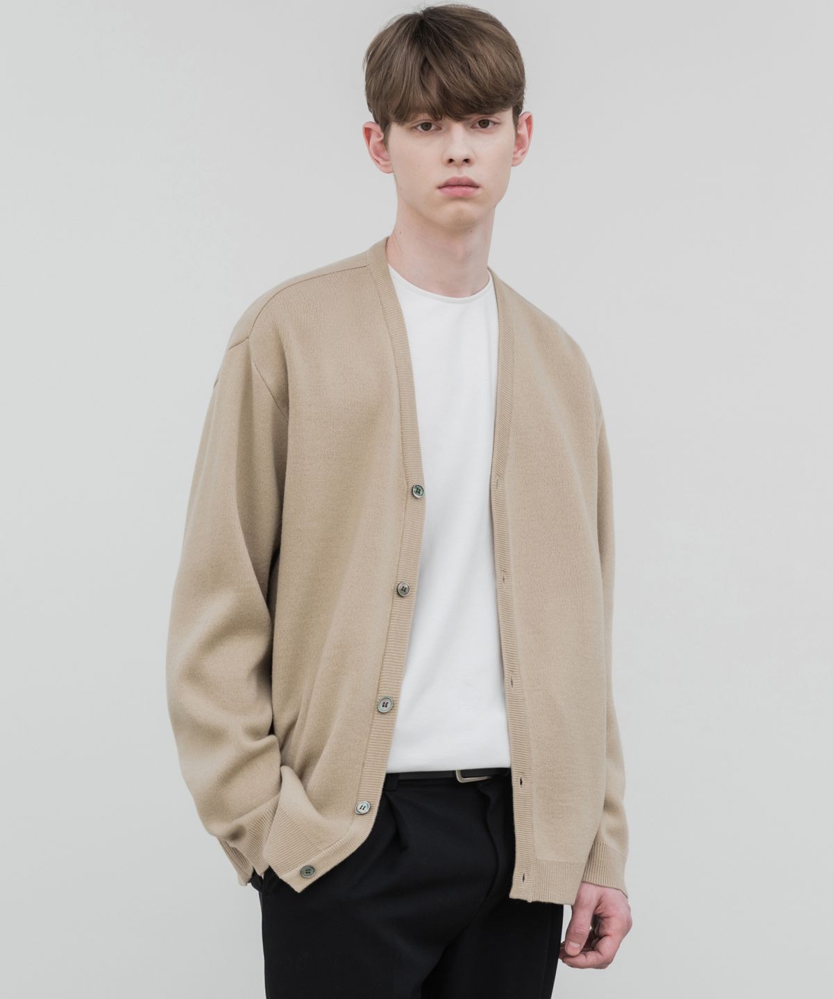 드로우핏(DRAW FIT) 소프 울 루즈핏 가디건 [NATURAL BEIGE]