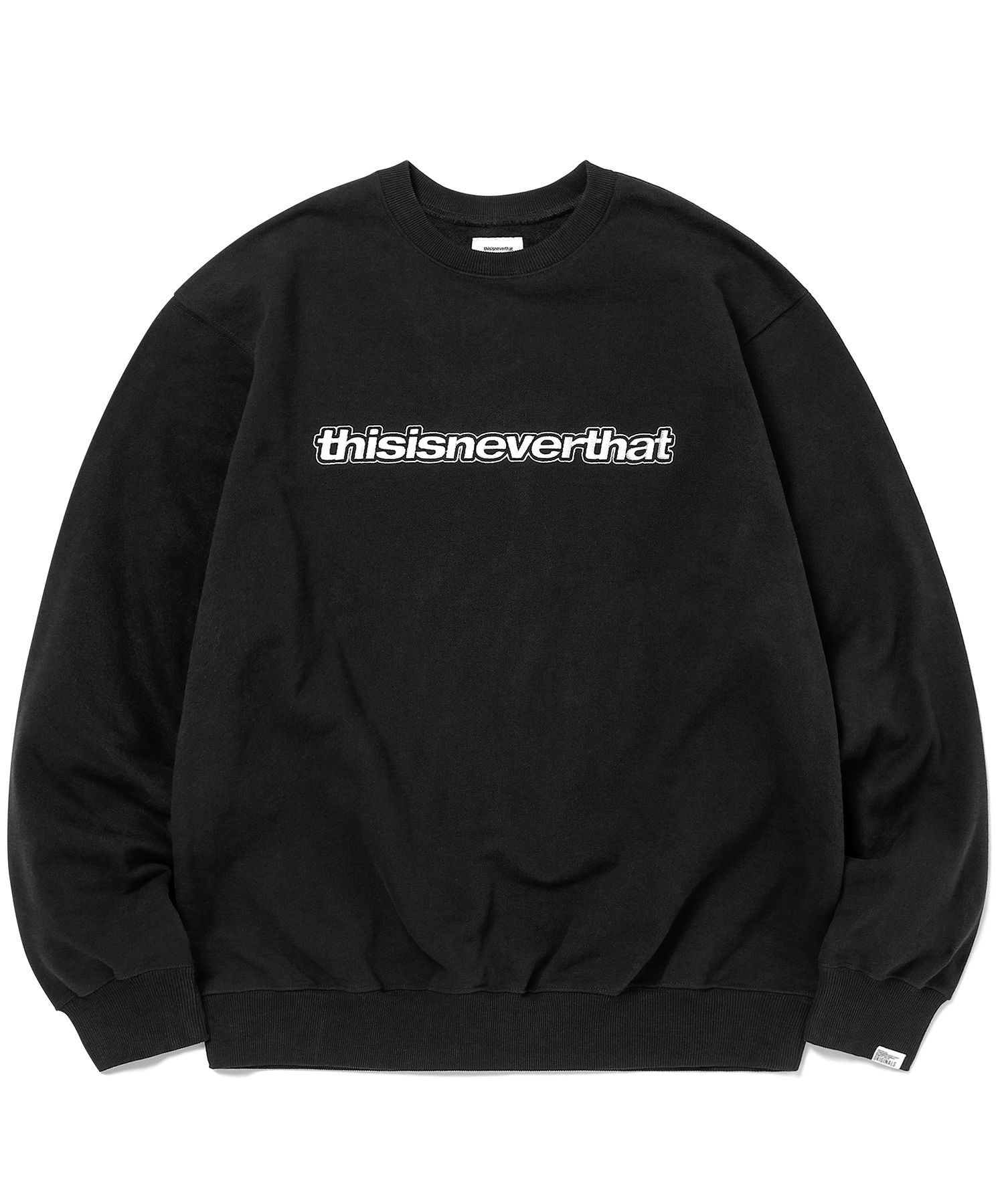 MUSINSA公式 | thisisneverthat (SS21) ESP-Logo Crewneck Black