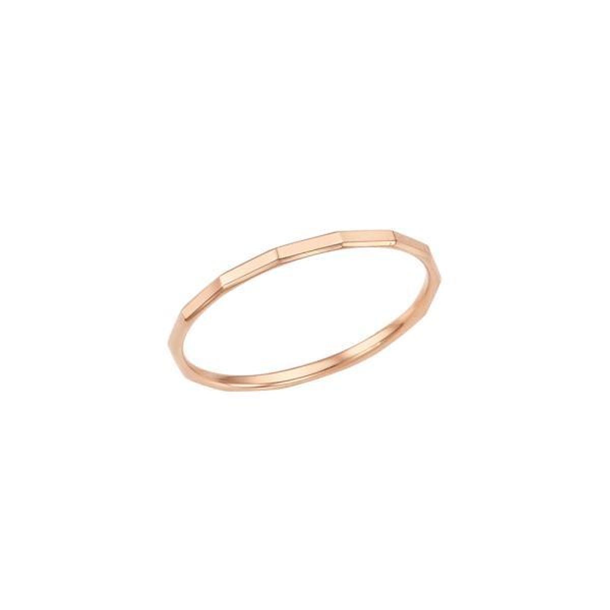 로이드(LLOYD) 사각 컷팅 튼튼 실반지 14K Gold 반지 LRS20060G