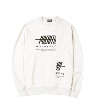 [폴루션] INCISION SWEAT SHIRT (PKHBSSS006_NM)