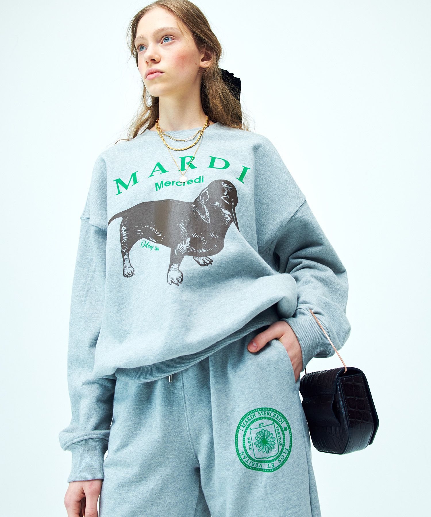 MUSINSA | MARDI MERCREDI SWEATSHIRT DDANJI_GREY