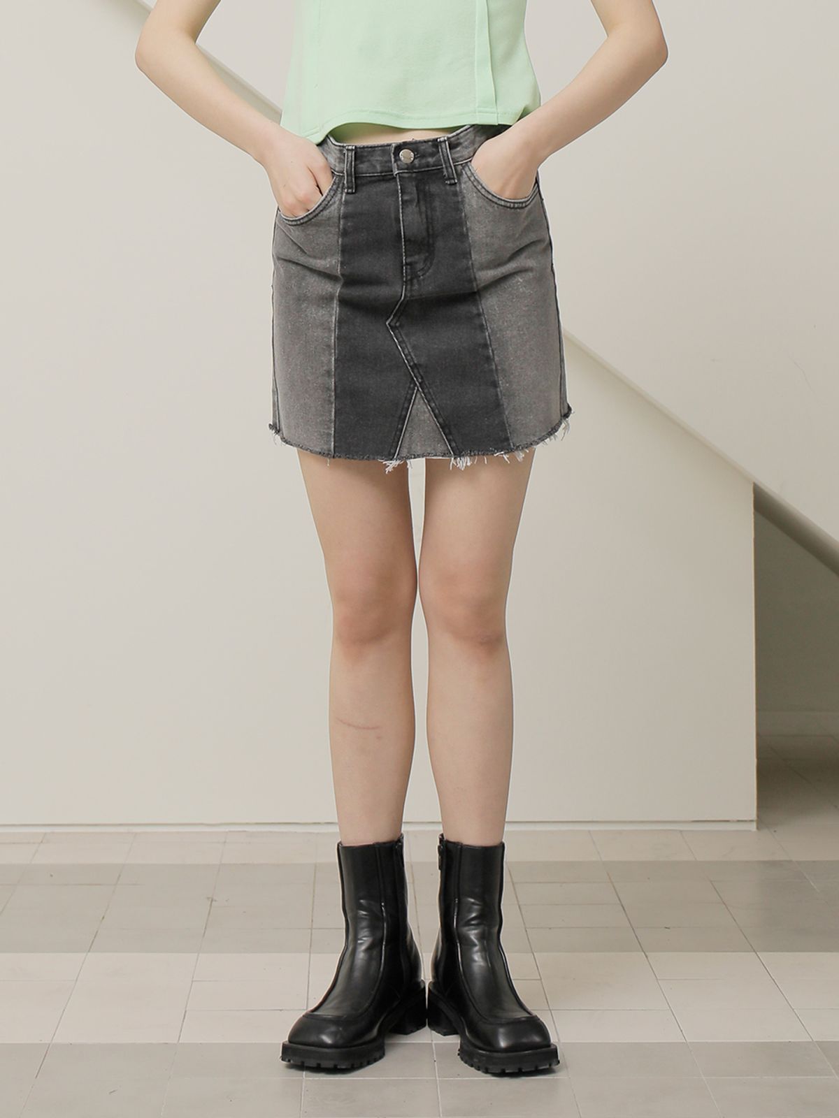 느와(NOIR) W Skirt