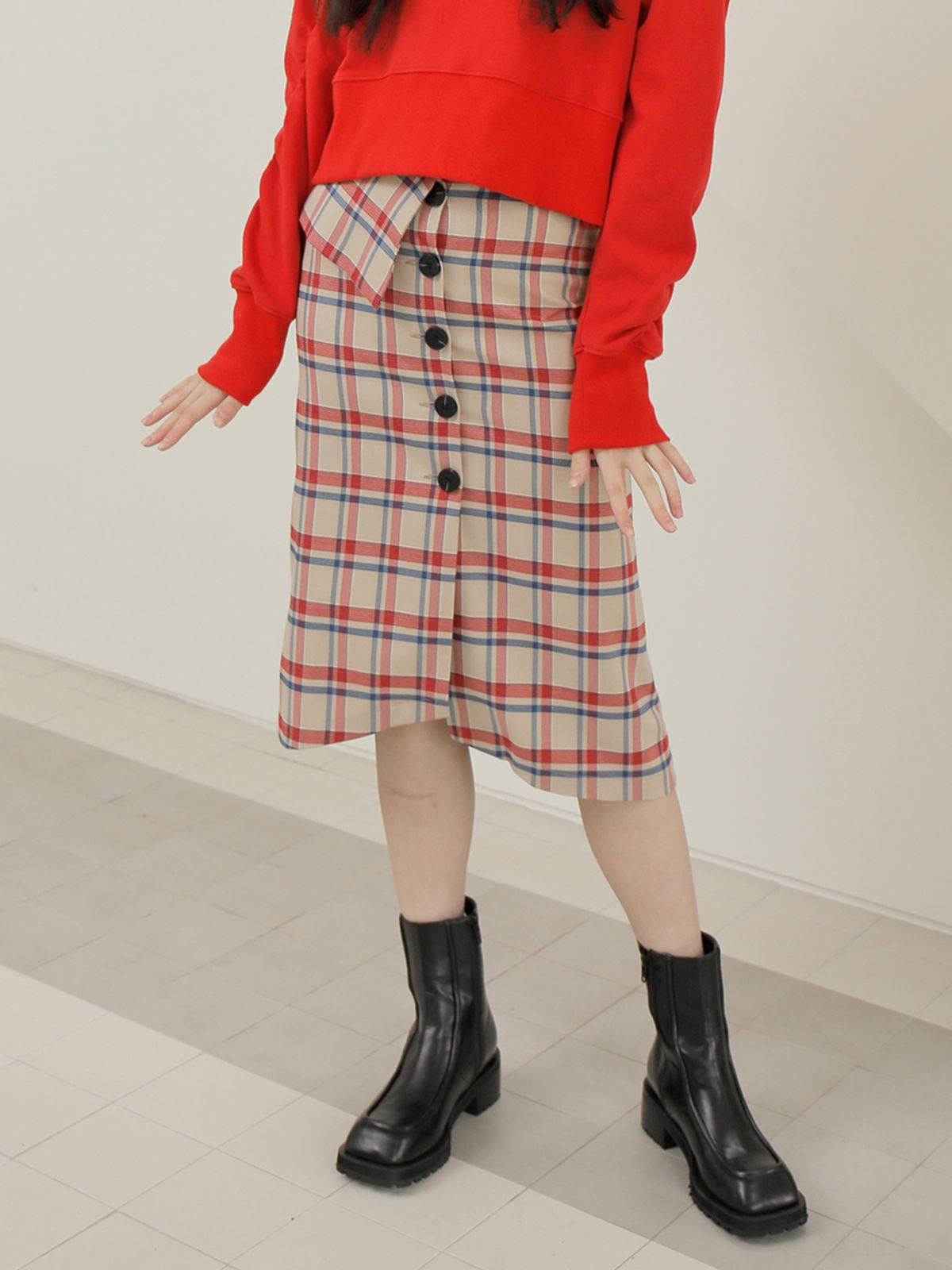 느와(NOIR) Carl Skirt
