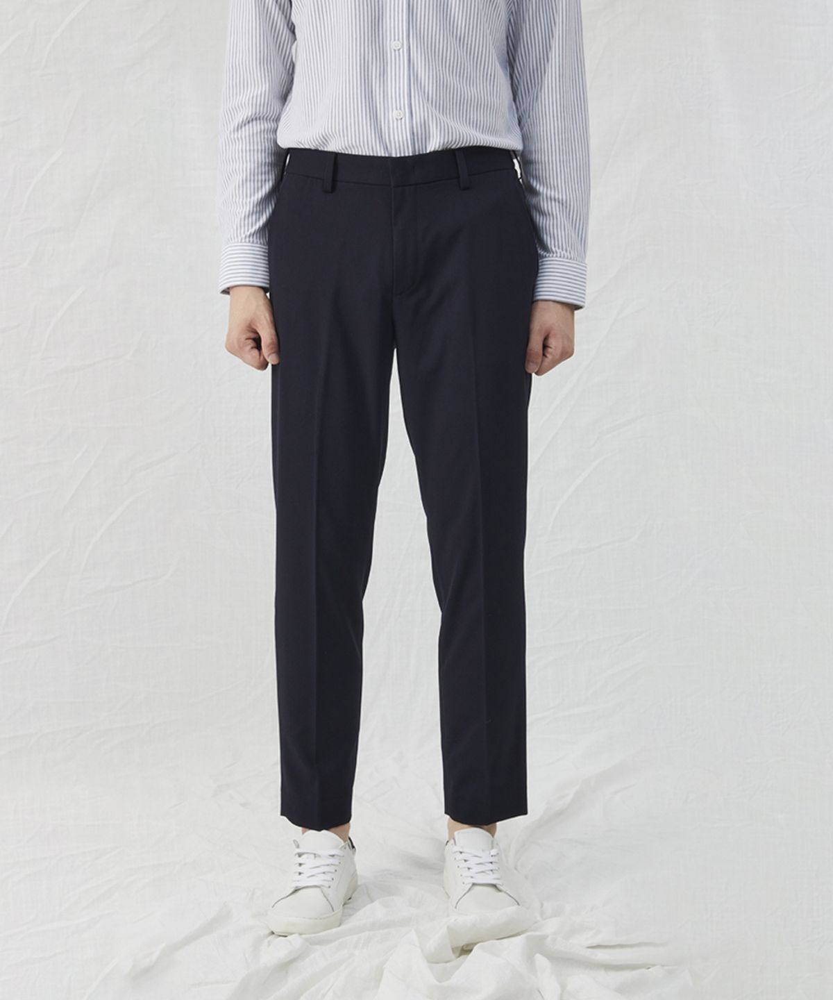 210에디트(210EDIT) 남성 일상 스판 4단계 기장 팬츠_ZA5PT021_DNV