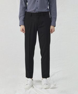 남성 일상 스판 4단계 기장 팬츠_ZA5PT021_BK