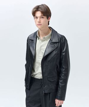 [램스킨] 블랙 라이더 자켓_026