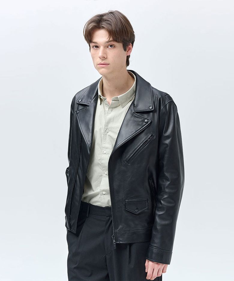 [램스킨] 블랙 라이더 자켓_026