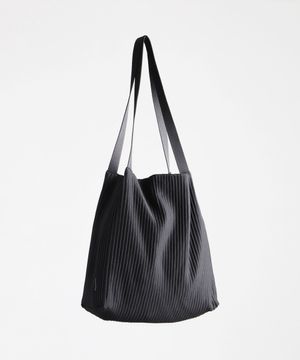 무심한듯 박시한 쇼퍼백 53 플리츠 주름 - black