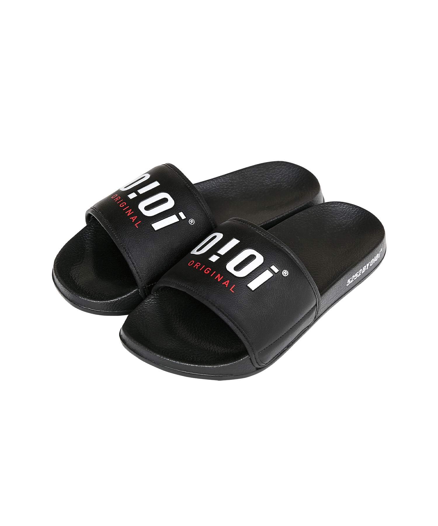 Matin Kim MATIN KIM BUCKLE EYELET SLIPPERS IN BLACK (Creatrip)