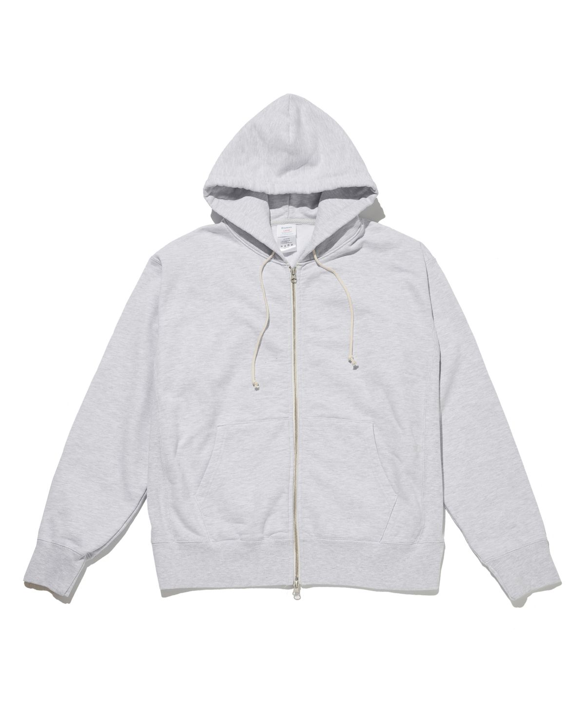 브루먼(BRUMAN) Cotton Zip-Up Hoodie (Heather Grey 1%)
