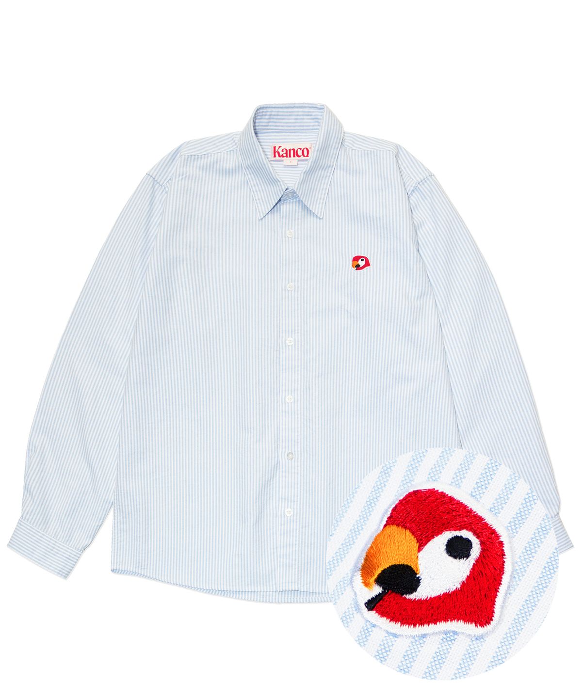 칸코(KANCO) KANCO LOGO OXFORD SHIRT sky blue - 사이즈 & 후기 | 무신사