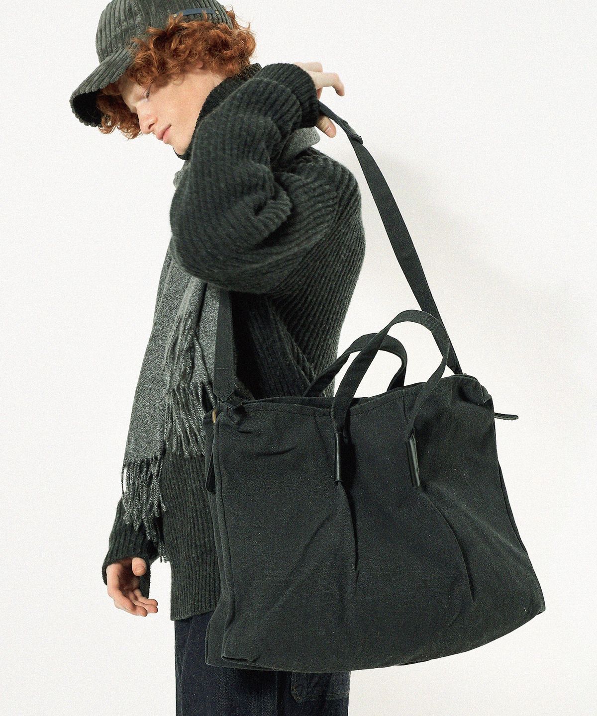 포디어웍스(4DEAWORKS) Fog squares shopper cross bag (4colors)