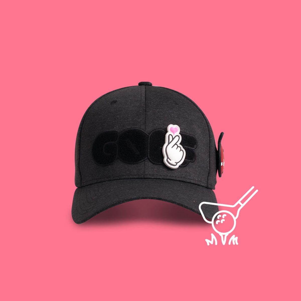 멀리건(MULLIGUN) 와펜 골프모자  CW008 GRAY LOVELY