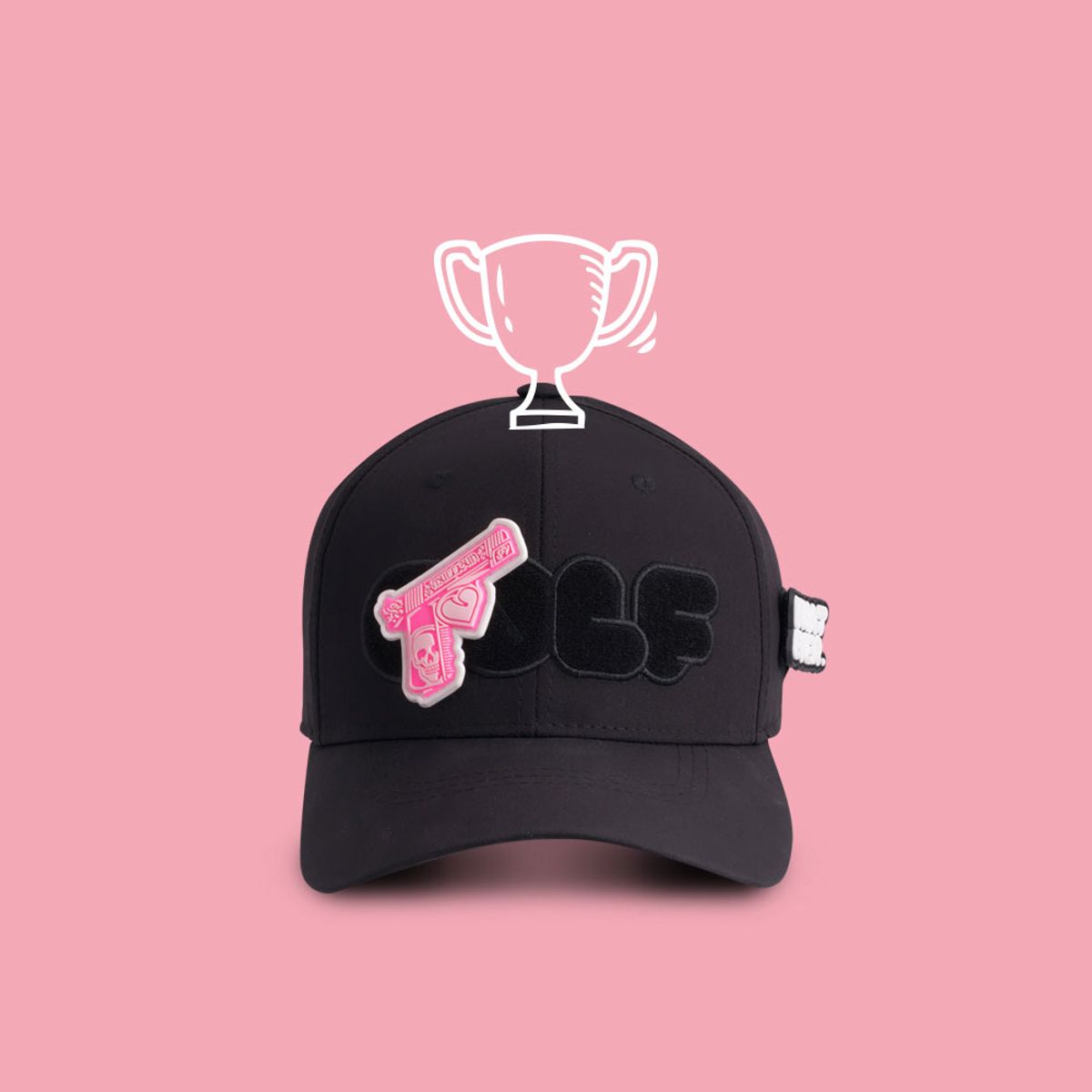멀리건(MULLIGUN) 와펜 골프모자  CW010 BLACK STYLISH