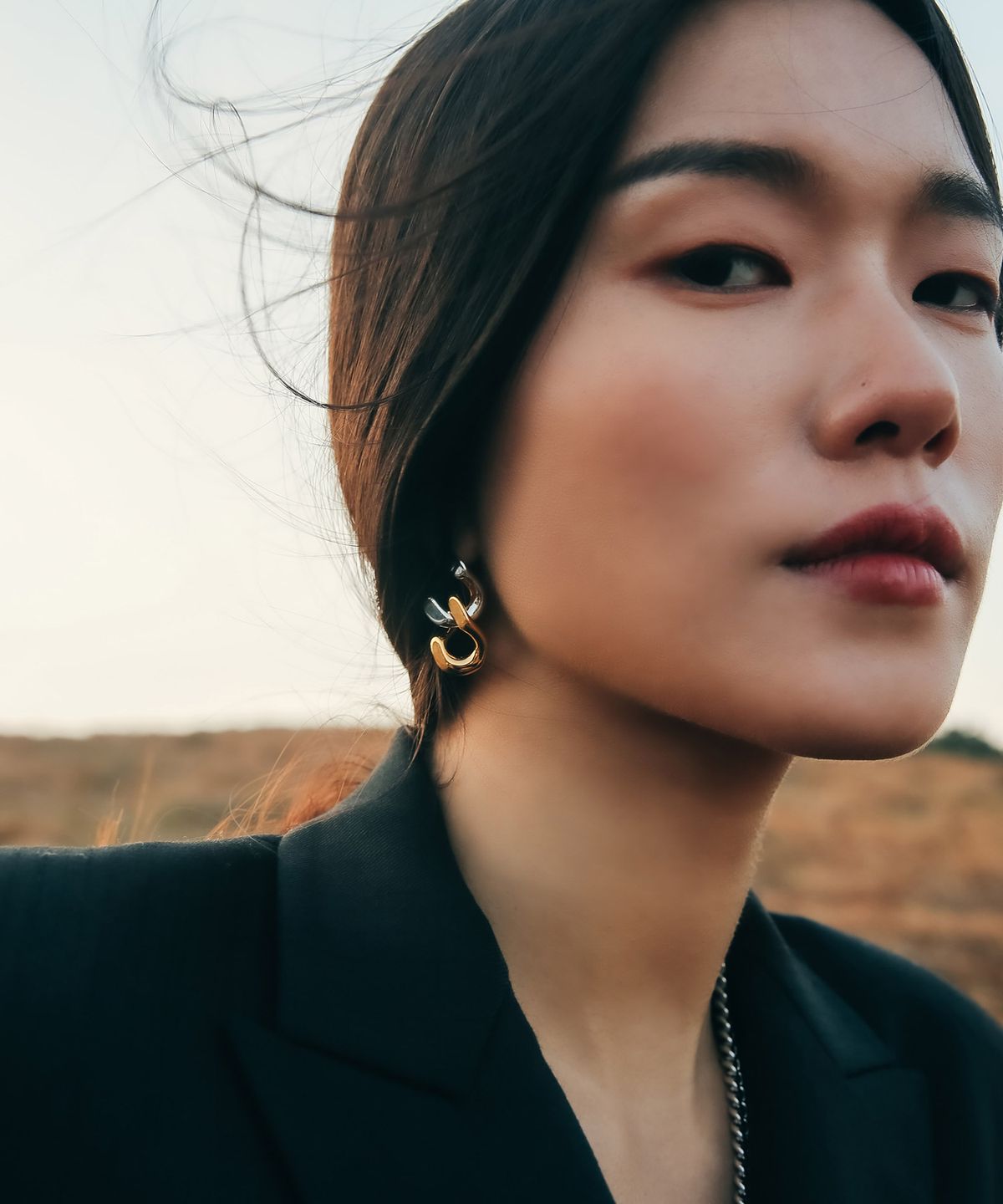선데이디스코클럽(SUNDAYDISCOCLUB) 볼드 체인 이어링 믹스