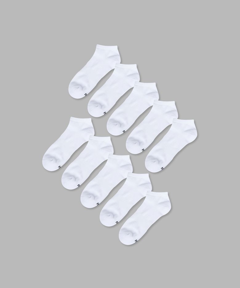 [10PACK] 1507 라이트 애슬레틱 스니커즈 삭스 -스노우 화이트 (L사이즈)