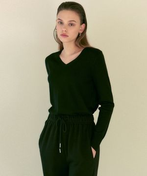 [ESSENTIAL] SOFT V NECK KNIT_7 COLOR