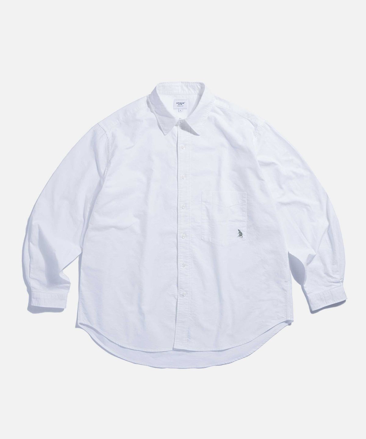 에스피오나지(ESPIONAGE) Oxford Over Shirt White