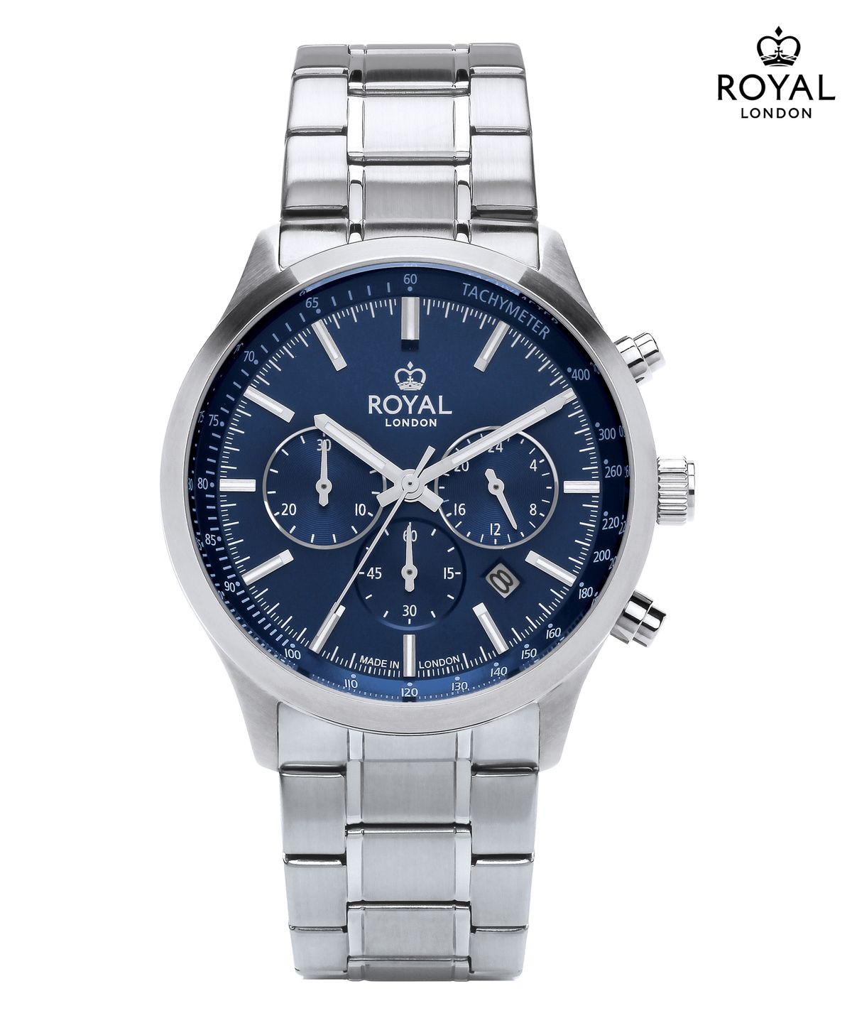 로얄런던시계(ROYAL LONDON WATCH) 41454-06 크로노그래프 남성 메탈시계