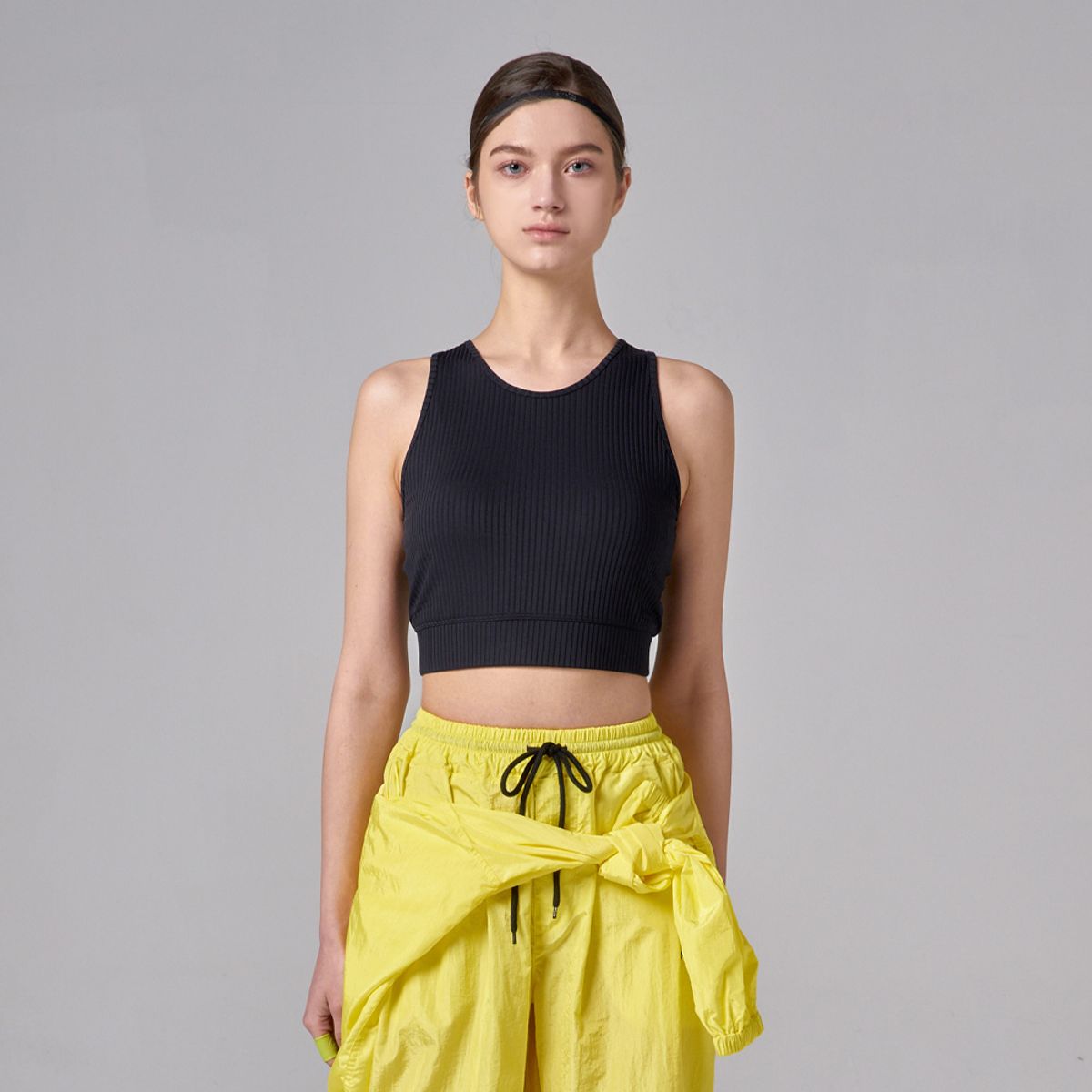 애스플래폼(ATHPLATFORM) AW11TN04 테크리브 크롭탑_블랙
