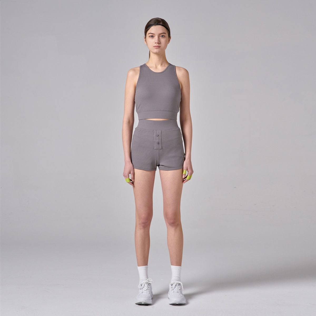 애스플래폼(ATHPLATFORM) AW11PS04 테크리브 쇼츠_그레이