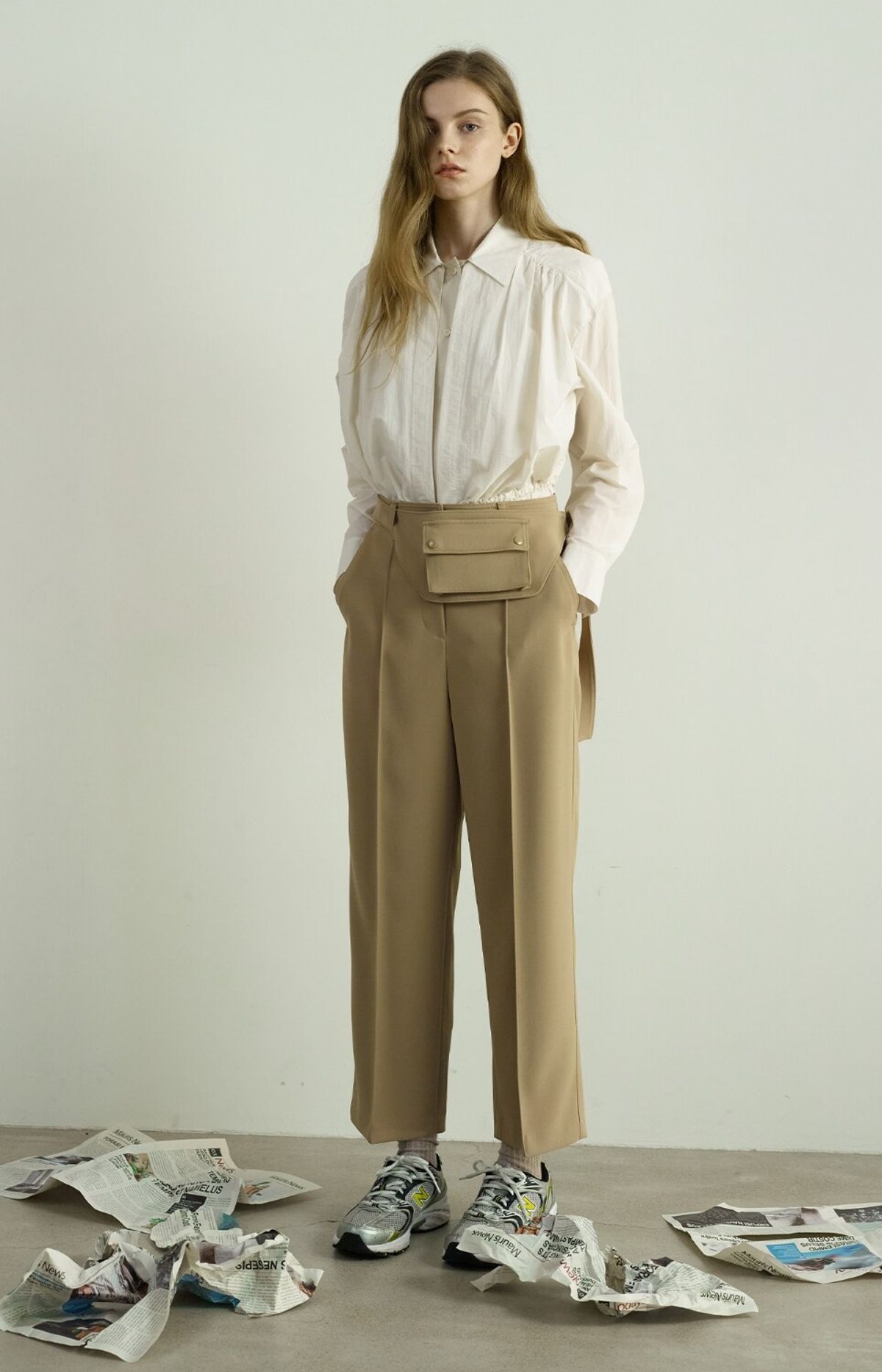 라인 스튜디오 원(LINE STUDIO ONE) penny bag straight pants JWSLLC0400