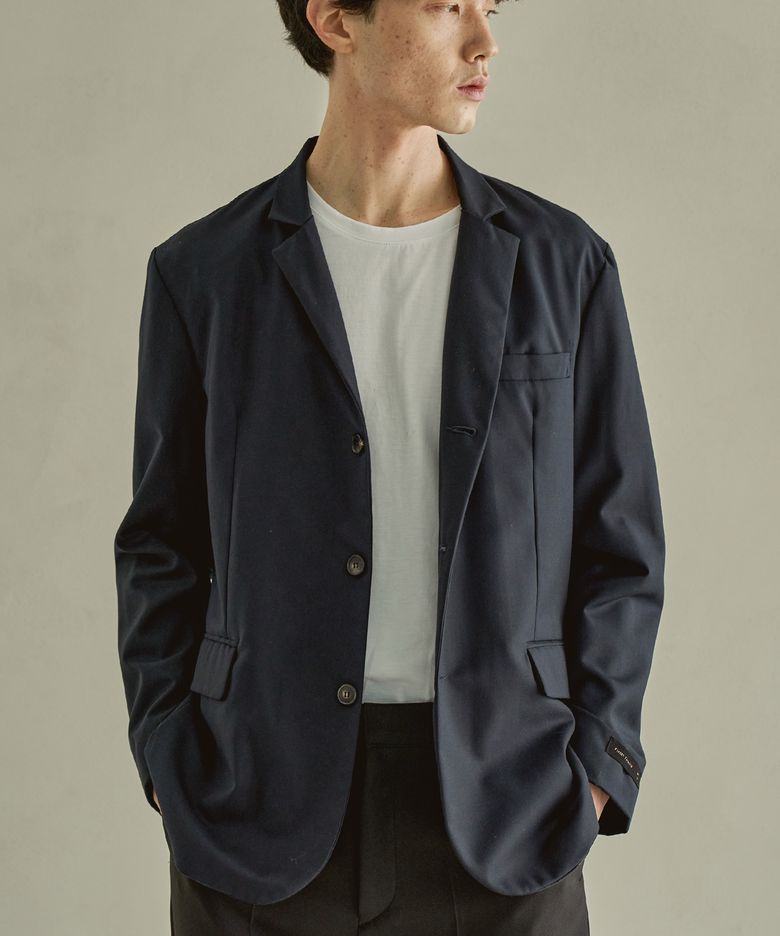 베이직  스탠다드 싱글  블레이저_Navy
